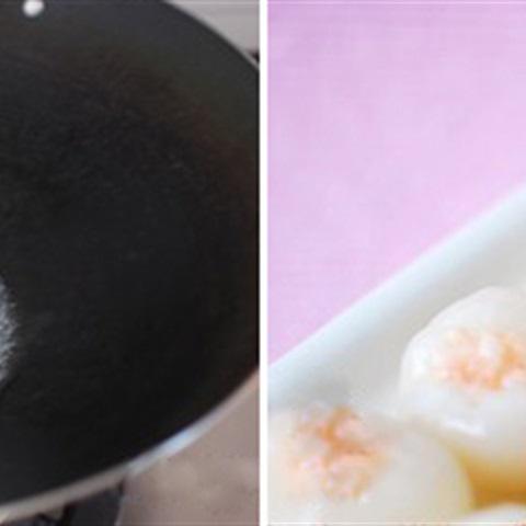 Cách làm vải nhồi tôm hấp