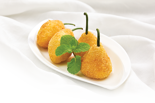 Viên tôm chiên tỏi thì là