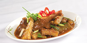 Vịt kho chuối xanh