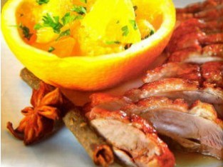 Vịt sốt cam, mật ong