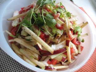 Xà lách táo và cà-rốt