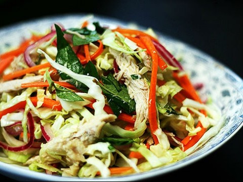 Xà lách trái cây gà nướng