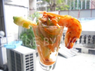 Xà lách trộn bông so đũa