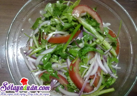 Xà lách trộn dầu giấm hấp dẫn