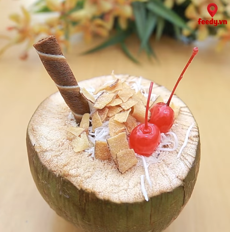 Xanh mượt với bánh crepe dừa tươi ngon tuyệt hảo cứ ra là hết