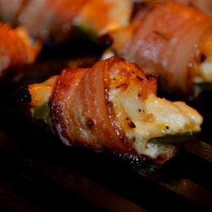 Cách làm xiên nướng thịt xông khói