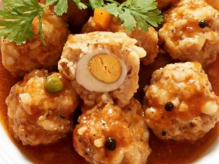 Xíu mại tôm thịt bọc trứng cút