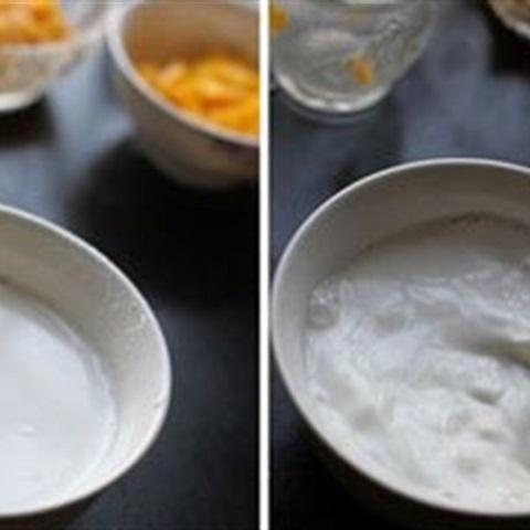 Cách làm xoài hấp trứng sữa