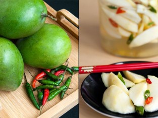 Xoài xanh ngâm chua ngọt giòn ngon