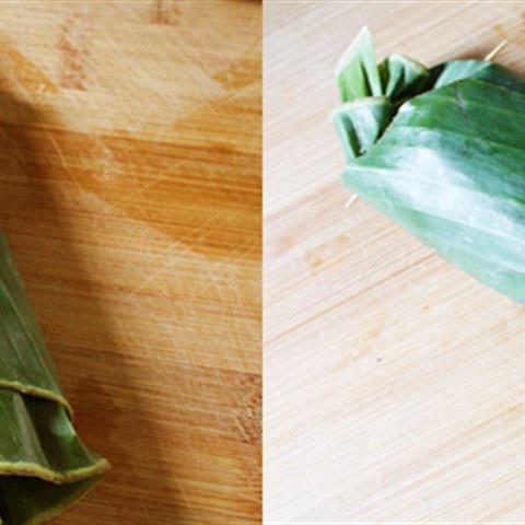 Cách làm xôi bọc chuối nướng