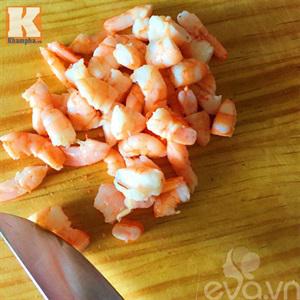 Cách làm xôi chiên giòn sốt tôm