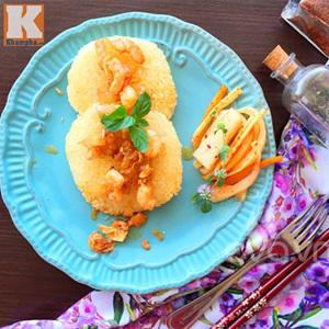 Cách làm xôi chiên giòn sốt tôm