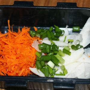 Cách làm xôi chiên kẹp thịt ba chỉ