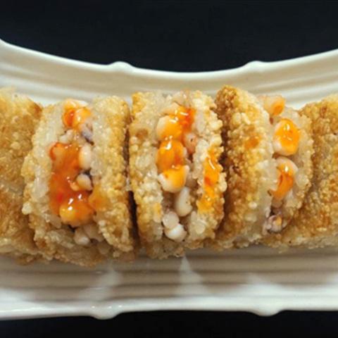 Cách làm xôi chiên nhân hải sản