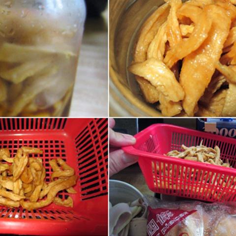 Cách làm xôi cuộn chà bông và bánh quẩy