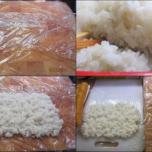 Cách làm xôi cuộn chà bông và bánh quẩy