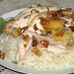 Cách làm xôi gà vị dừa