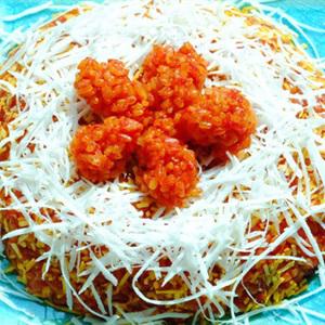 Cách làm xôi gấc nước cốt dừa