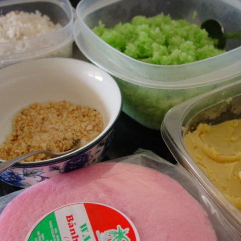 Cách làm xôi kẹp 3 màu