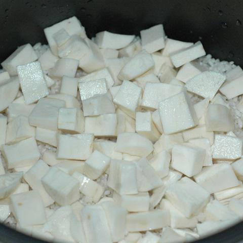 Cách làm xôi khoai mì