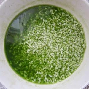 Cách làm xôi lá dứa bọc trứng cút