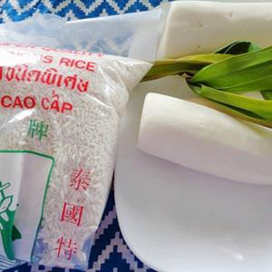 Cách làm xôi lá dứa khoai mì