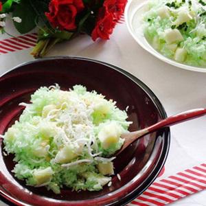 Cách làm xôi lá dứa khoai mì