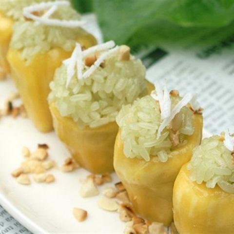 Cách làm xôi mít lá dứa