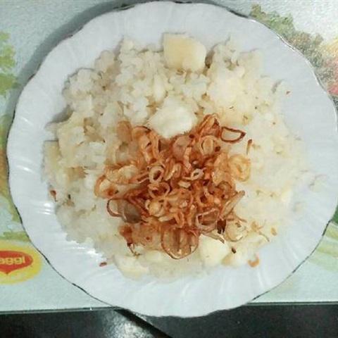 Cách làm xôi nếp khoai mì