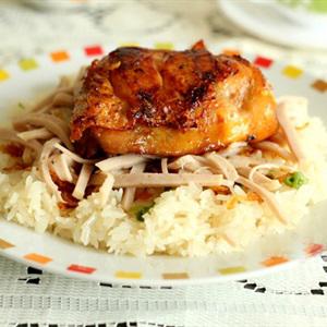 Cách làm xôi thịt gà