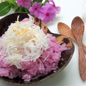 Cách làm xôi tím lá cẩm