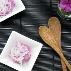 Cách làm xôi tím lá cẩm