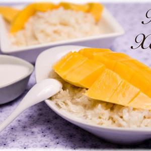 Cách làm xôi xoài đậu phộng