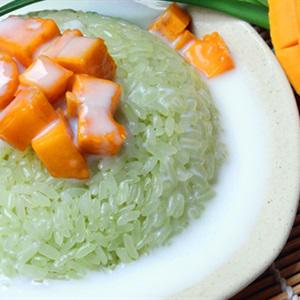 Cách làm xôi xoài lá dứa