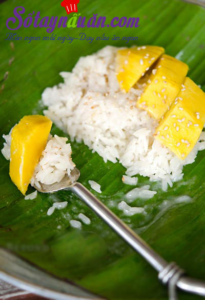 Xôi xoài thơm ngon kiểu Thái