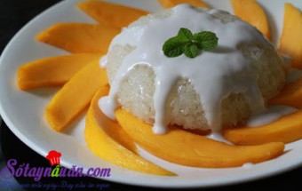 Xôi xoài thơm ngon kiểu Thái