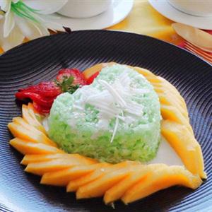 Cách làm xôi xoài trái tim