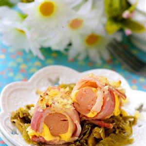 Cách làm xúc xích cuộn thịt xông khói